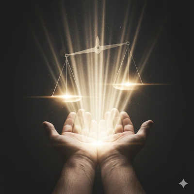 Illustration von offenen Händen mit strahlendem Licht – Symbol für Spenden und Unterstützung.